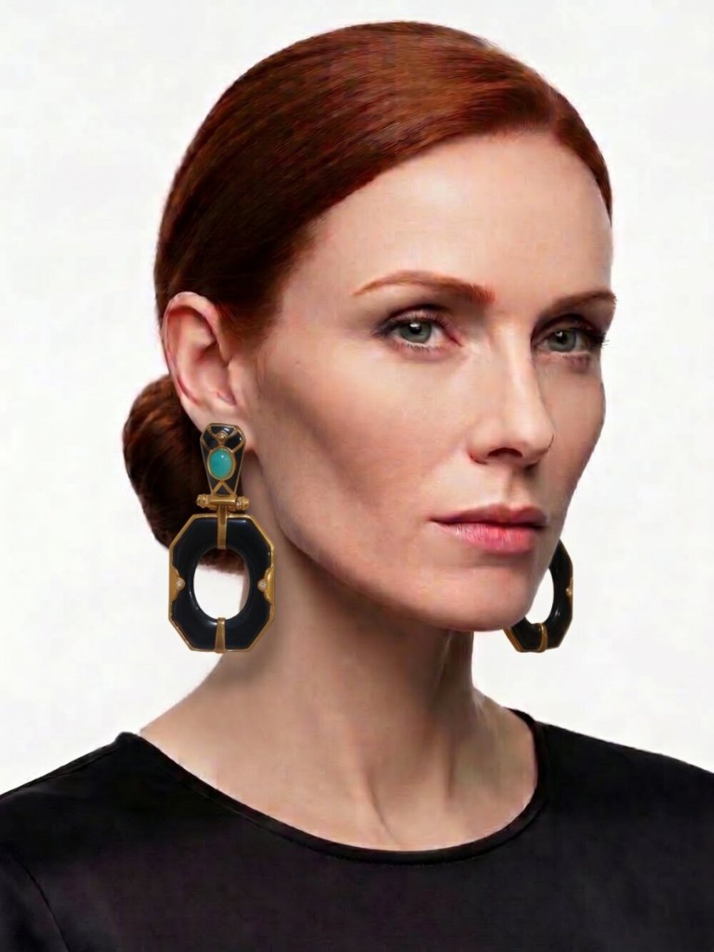 Designer statement chandelier earrings
